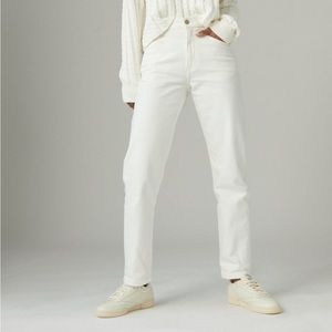 High Rise Drew Mom Lucky Brand Jeans White 28